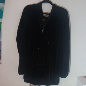 Free Press Black Hoodie Relaxed Fit Sweatshirt